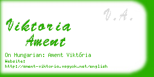 viktoria ament business card